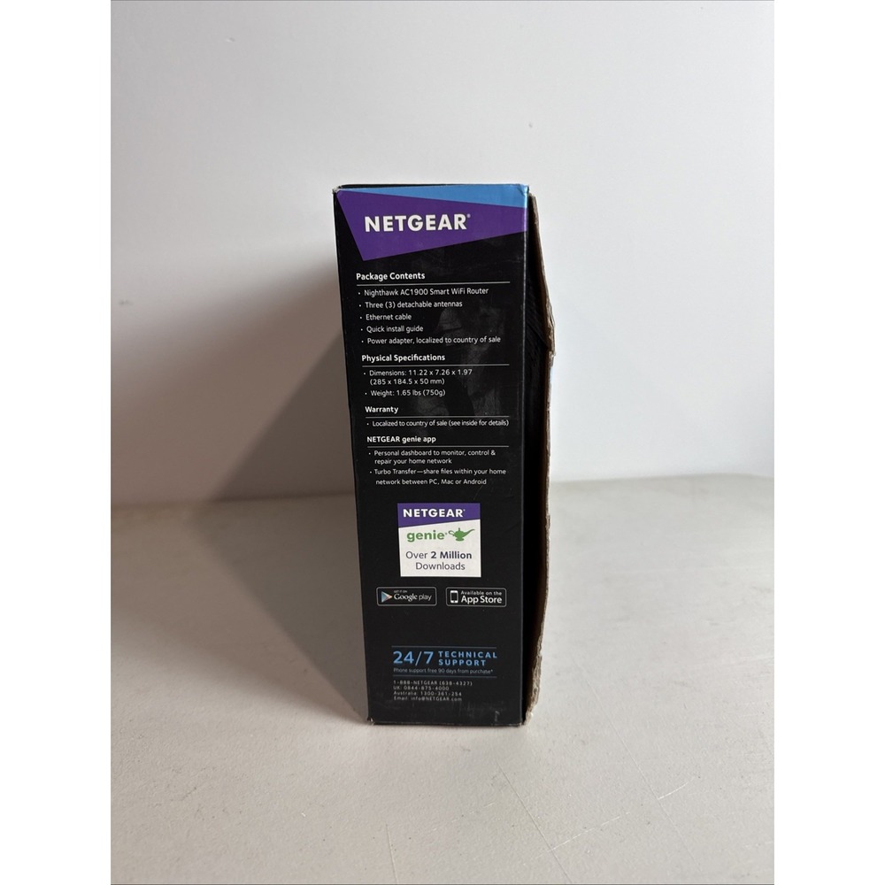 NETGEAR Nighthawk R7000 Smart WiFi Wireless Router AC1900 Gaming Streaming - Picture 14 of 16